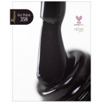 Alezori Ημιμόνιμο Βερνίκι Νυχιών Gel Polish Graphite 11 (№358_Shimmer) Μαύρο ,15ml