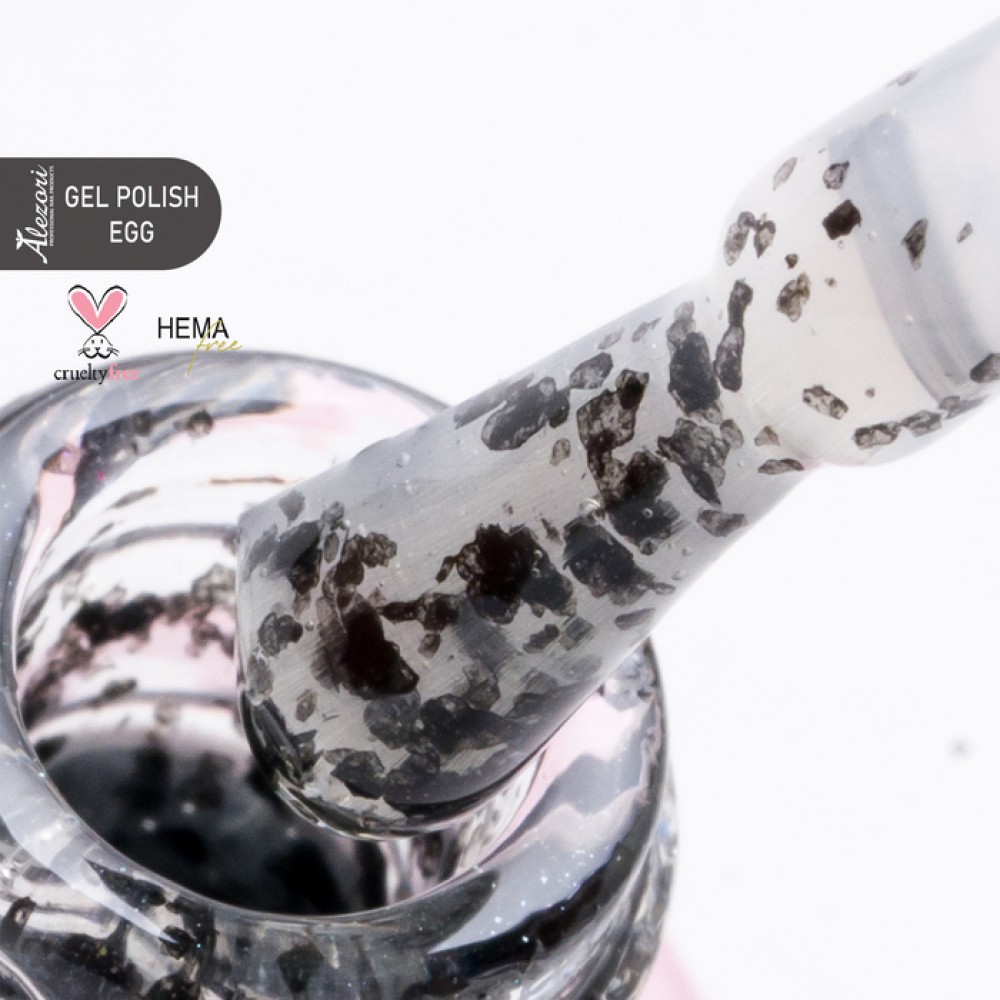 Alezori Ημιμόνιμο Βερνίκι Νυχιών Μανό Gel Polish Graphite 14 Egg Clear,15ml