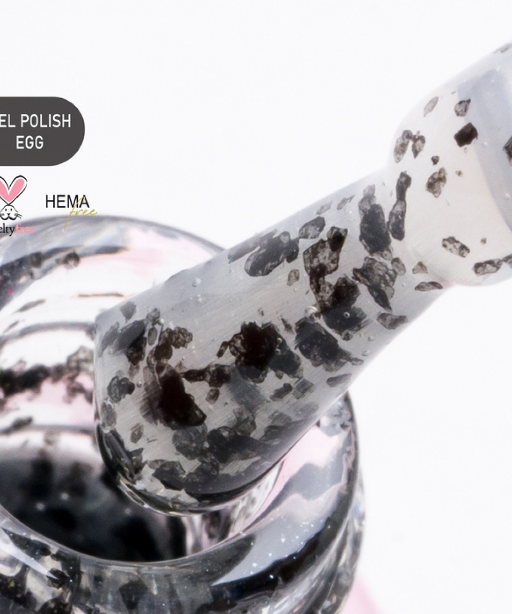 Alezori Ημιμόνιμο Βερνίκι Νυχιών Μανό Gel Polish Graphite 14 Egg Clear,15ml