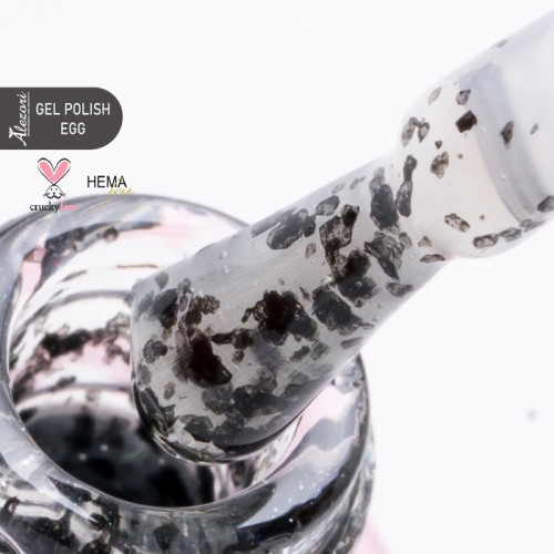 Alezori Ημιμόνιμο Βερνίκι Νυχιών Μανό Gel Polish Graphite 14 Egg Clear,15ml
