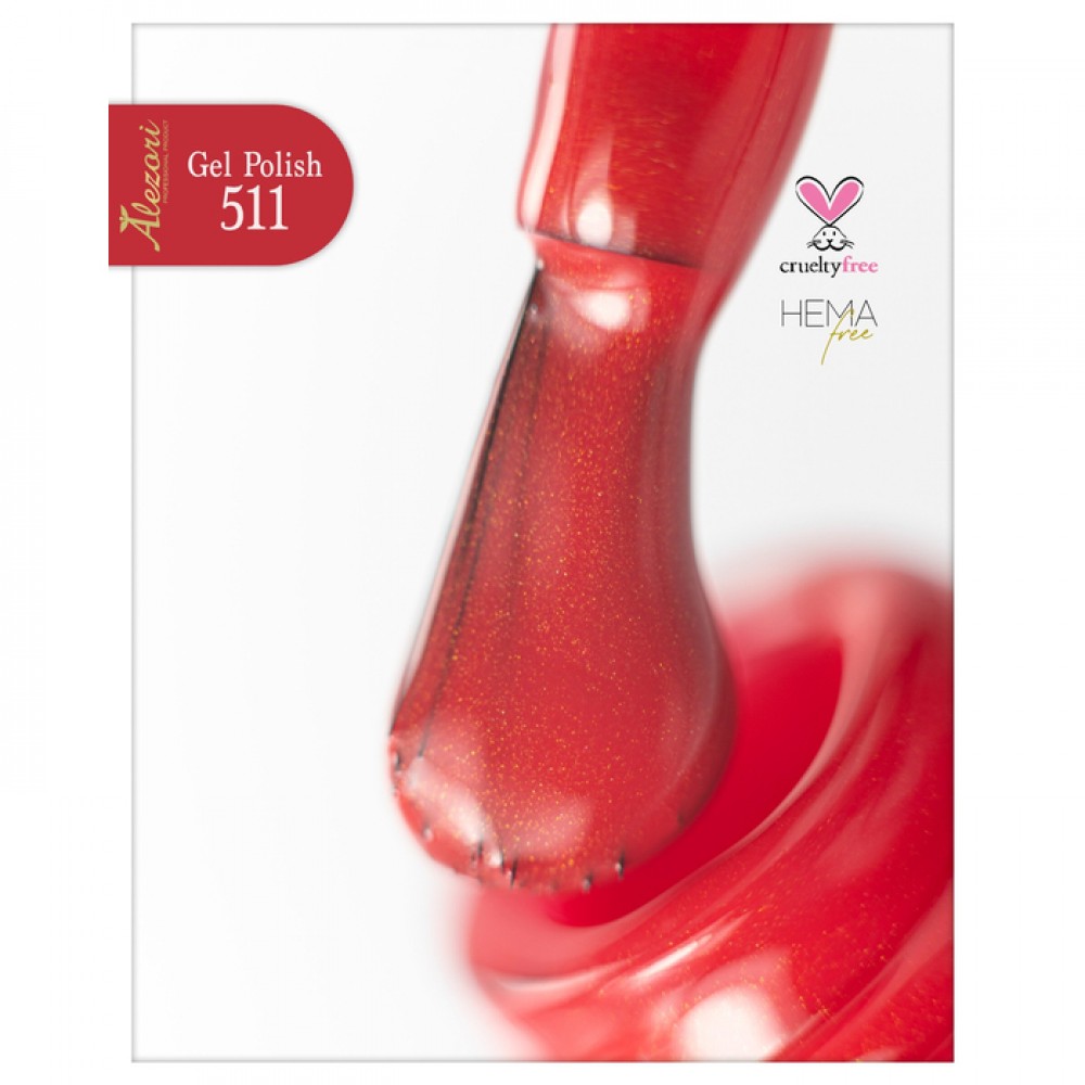 Alezori Ημιμόνιμο Βερνίκι Νυχιών Gel Polish Red Carpet 06 (№511 Shimmer) ,15ml