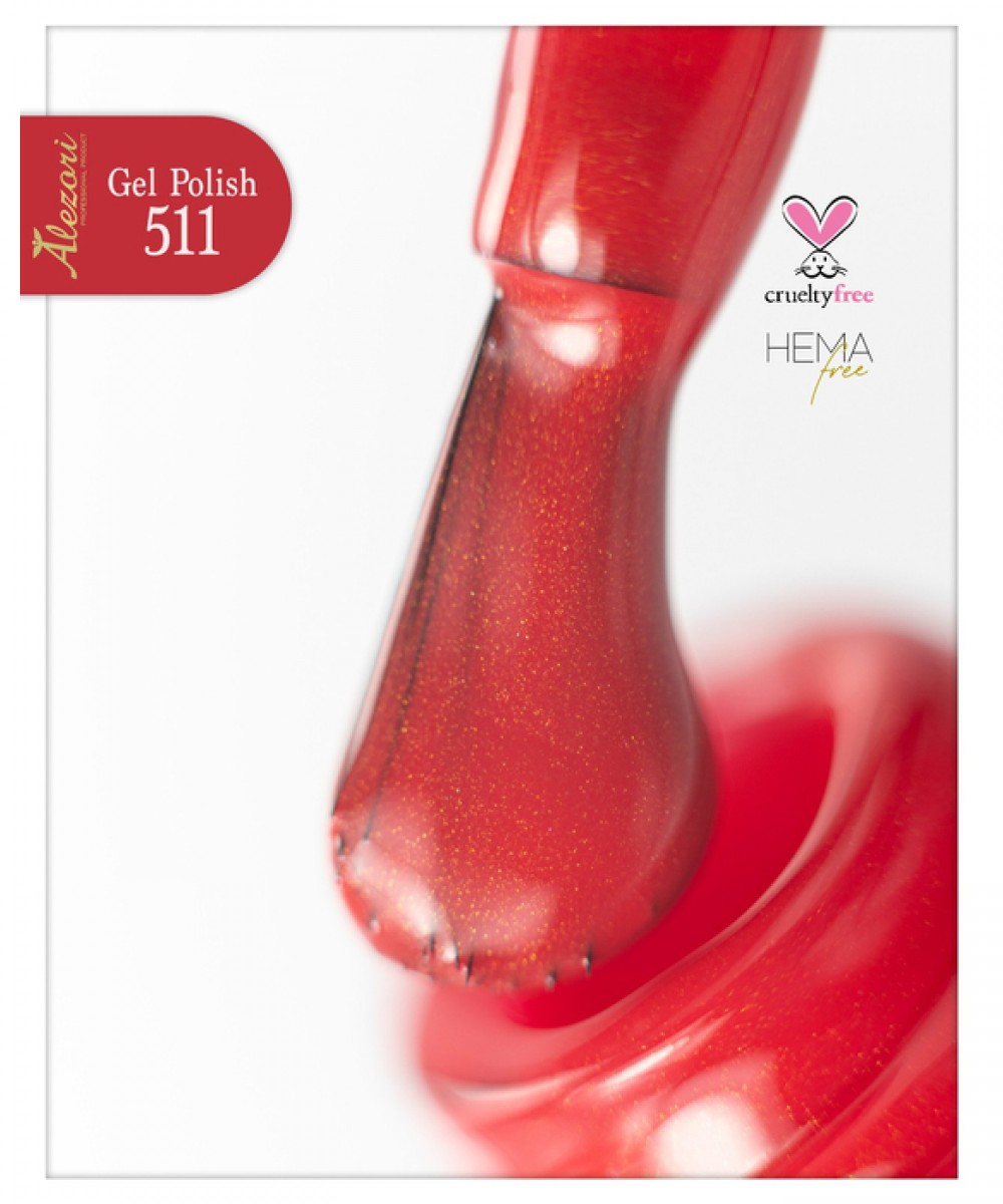 Alezori Ημιμόνιμο Βερνίκι Νυχιών Gel Polish Red Carpet 06 (№511 Shimmer) ,15ml