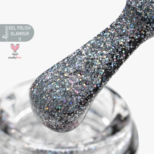 Alezori Ημιμόνιμο Βερνίκι Gel Polish Glamour 11 (№003_Glitter) ,15ml