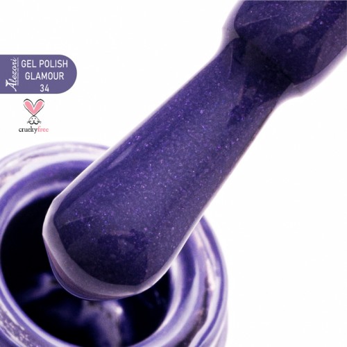 Alezori Ημιμόνιμο Βερνίκι Νυχιών Gel Polish Glamour 34 (№163_Shimmer) 15ml