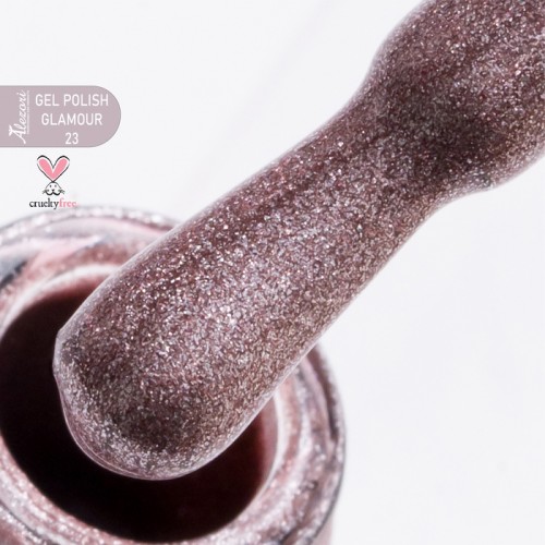 Alezori Ημιμόνιμο Βερνίκι Νυχιών Glamour 23 (№164_Glitter) 15ml