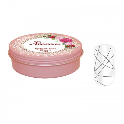 Alezori Spider Gel Black Color 7gr