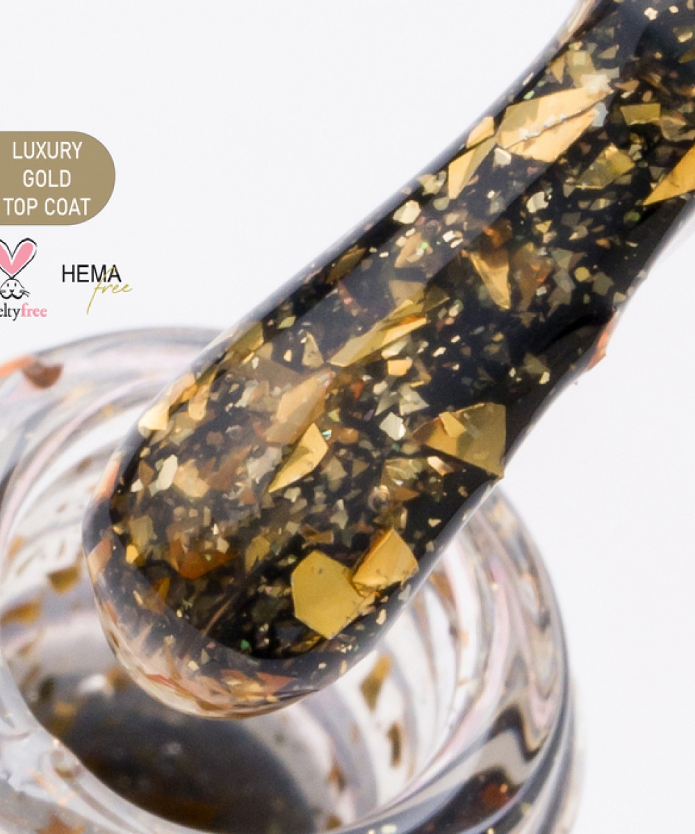 Alezori Top Coat Non Wipe Luxury Gold 15ml