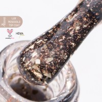 Alezori Top Coat Non Wipe Lux Rose Gold 15ml *