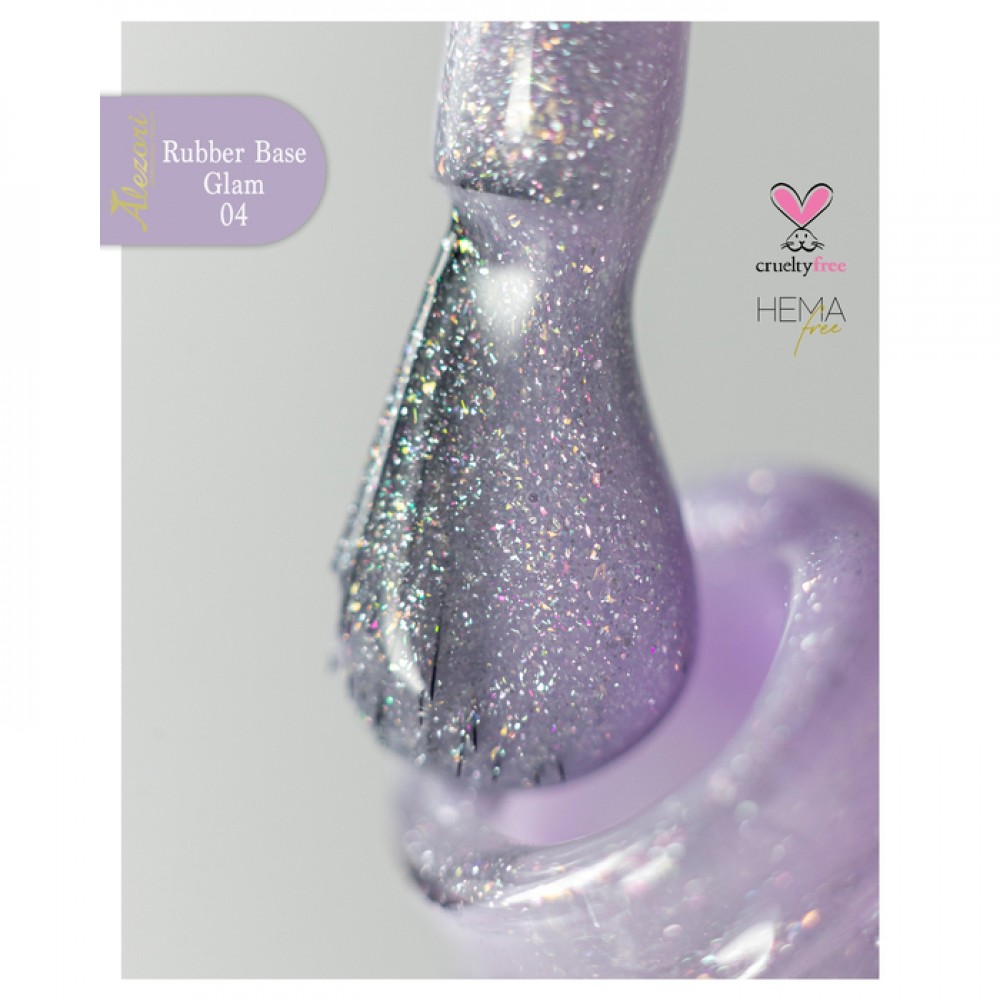 Alezori Rubber Base Color 04 Glam ,15ml Alezori Rubber Base Color 04 Glam ,15ml