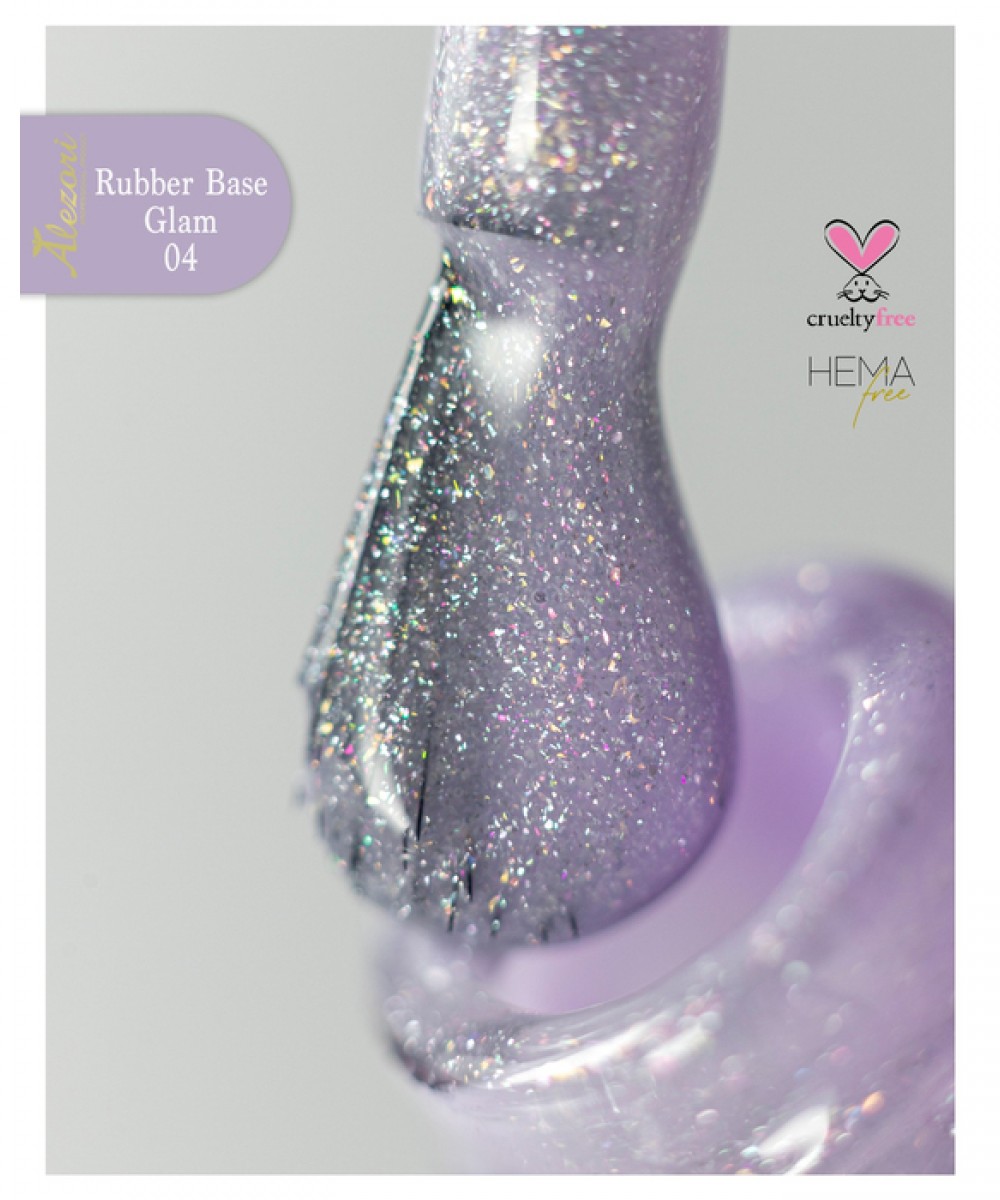 Alezori Rubber Base Color 04 Glam ,15ml *