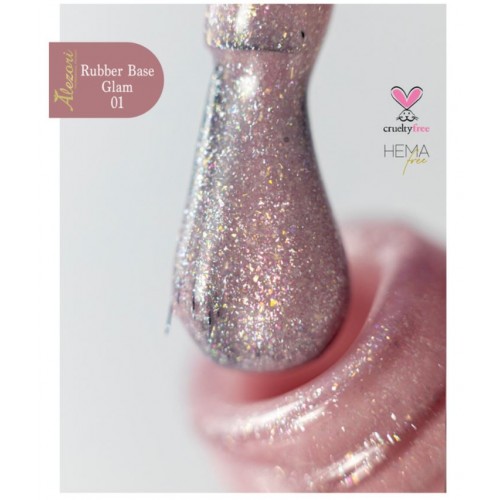 Alezori Rubber Base Color 01 Glam ,15ml