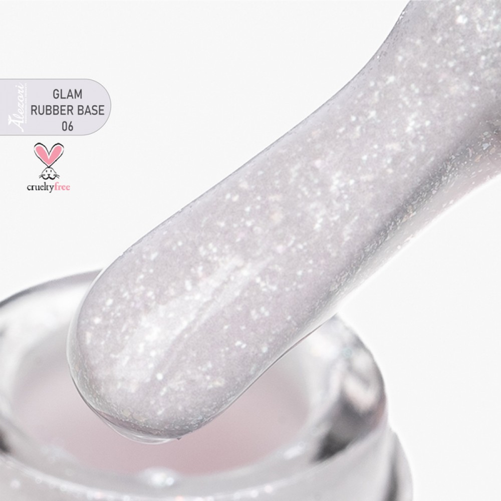 Alezori Rubber Base Color 06 Glam ,15ml *