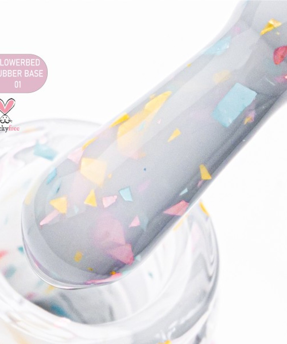 Alezori Rubber Base Color 01 Flowerbed ,15ml *