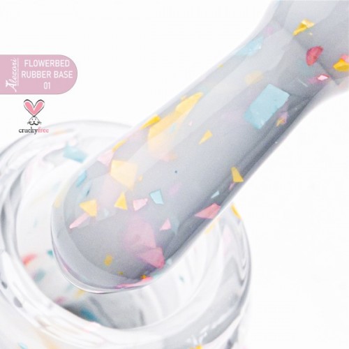 Alezori Rubber Base Color 01 Flowerbed ,15ml *