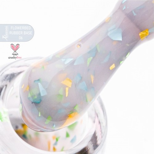 Alezori Rubber Base Color 06 Flowerbed ,15ml *