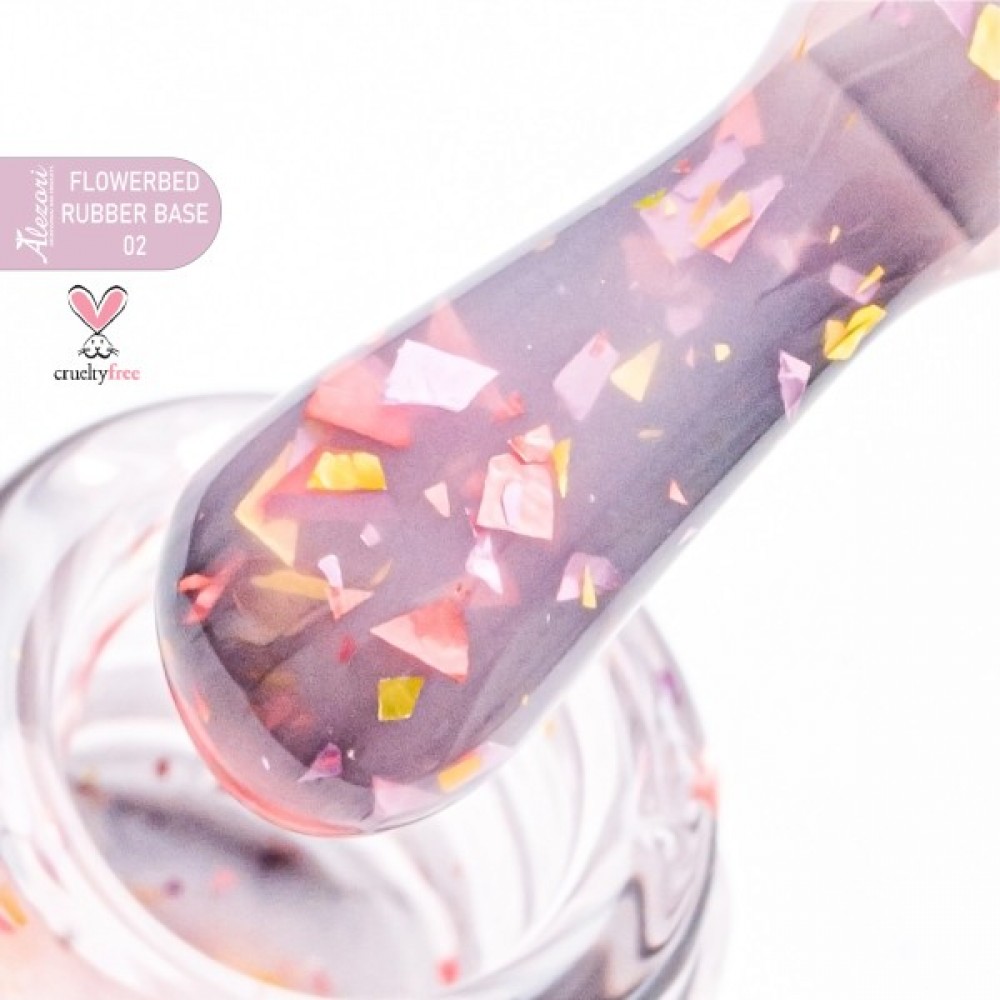 Alezori Rubber Base Color 02 Flowerbed ,15ml *