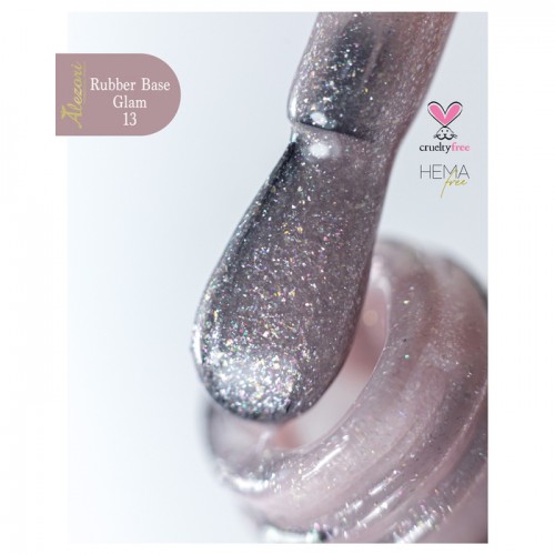 Alezori Rubber Base Color 13 Glam ,15ml