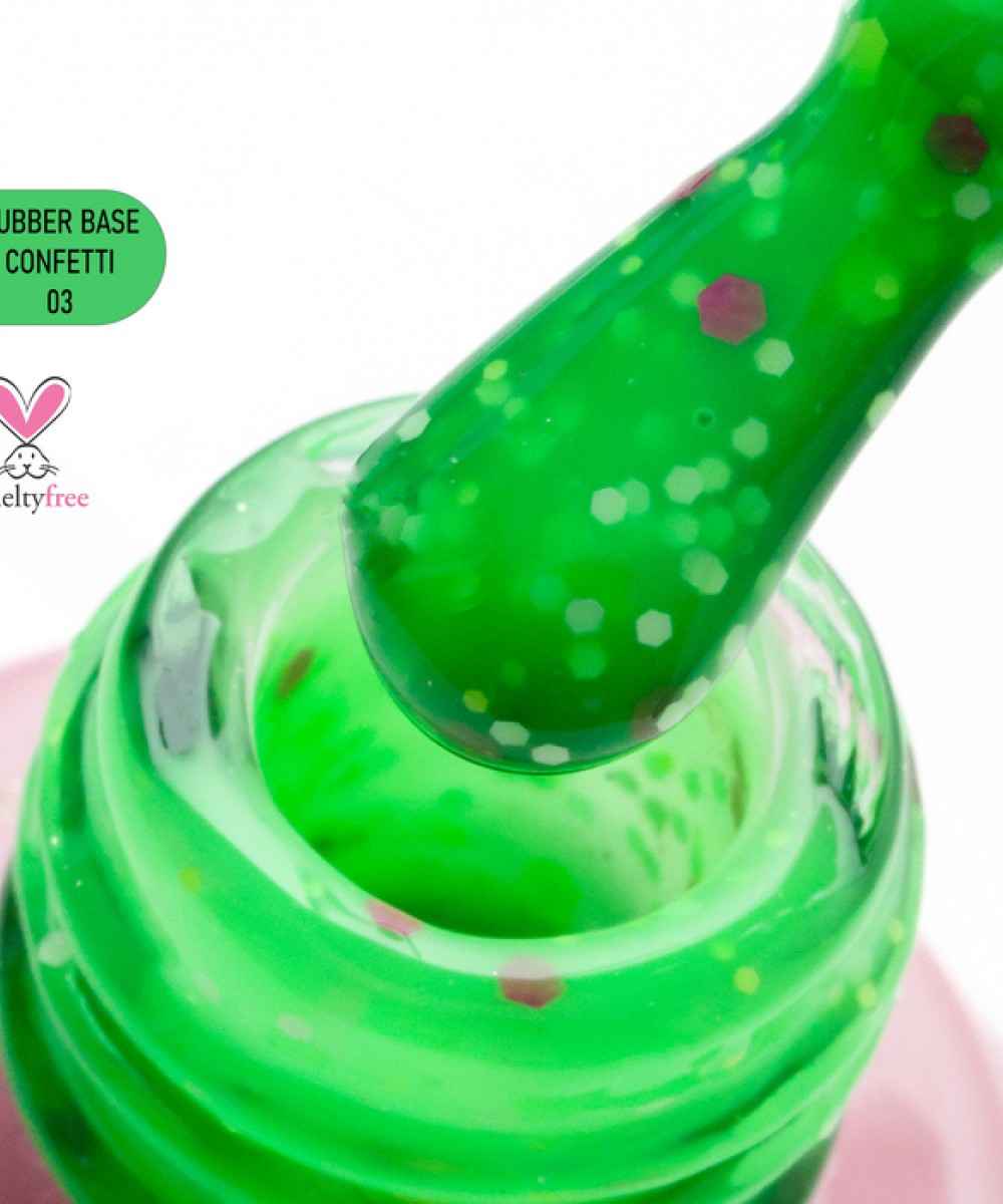 Alezori Rubber Base Confetti 03, 15ml K *