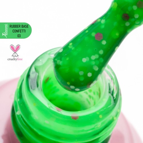 Alezori Rubber Base Confetti 03, 15ml K *