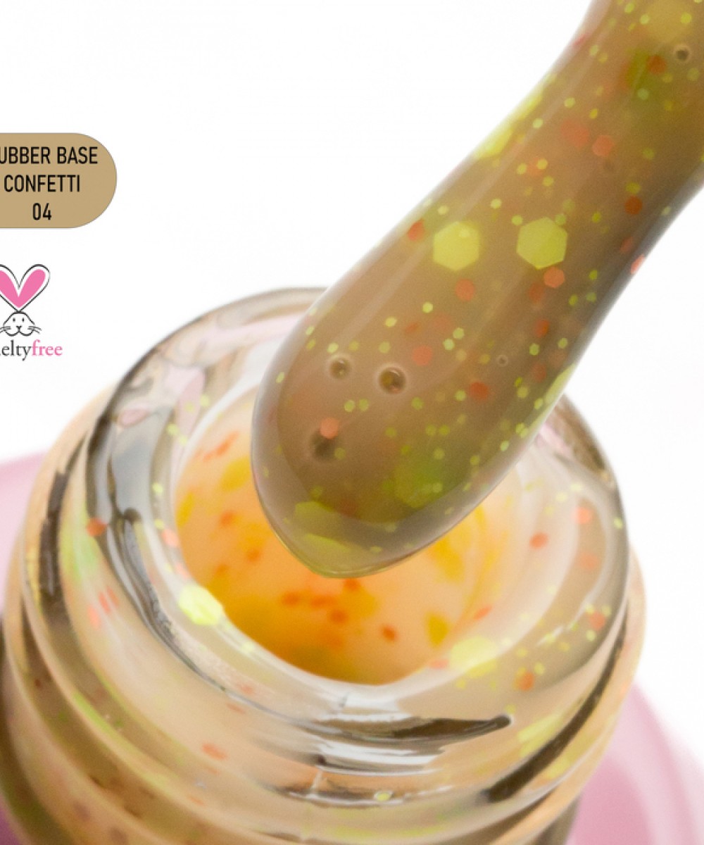 Alezori Rubber Base Confetti 04, 15ml K *