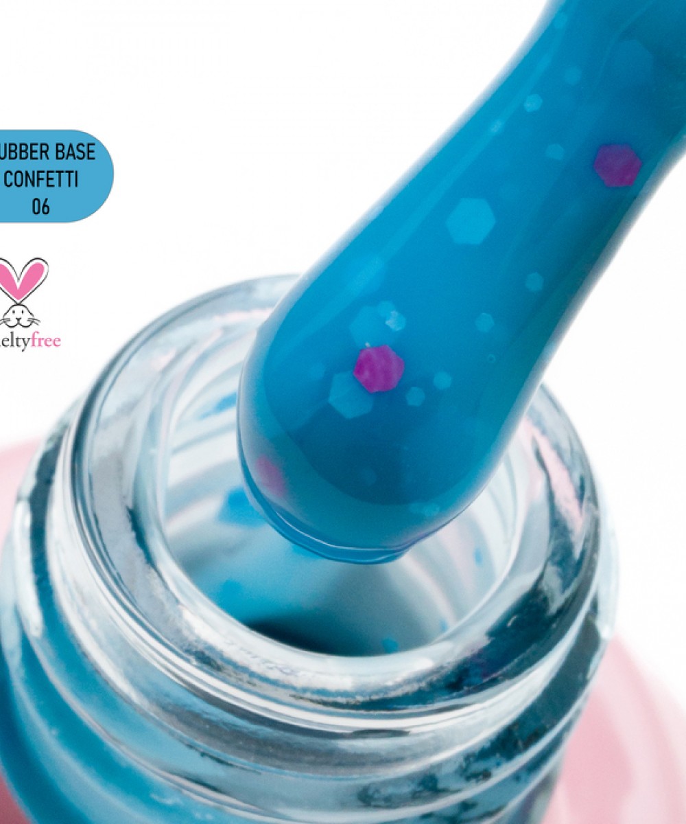 Alezori Rubber Base Confetti 06, 15ml K *