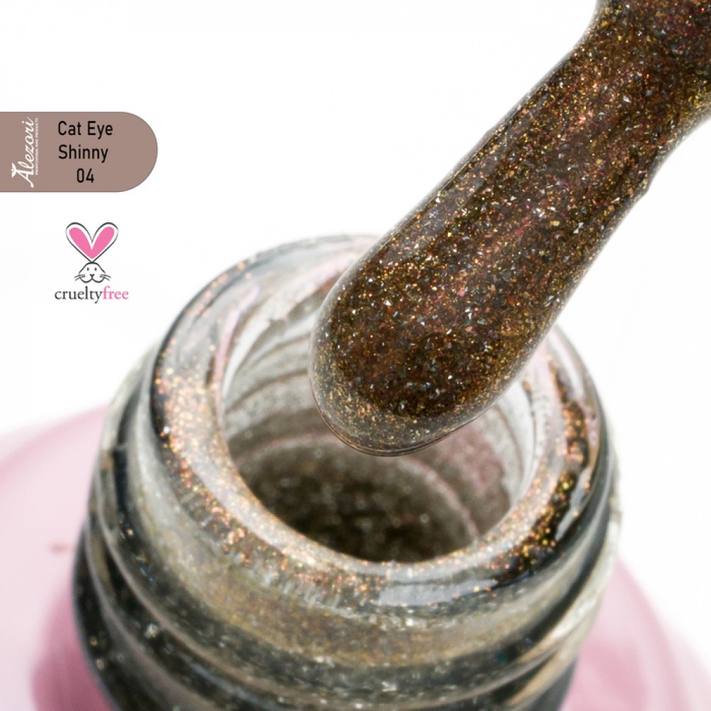 Alezori Ημιμόνιμο Βερνίκι Gel Polish Cat Eye Shiny 04, 15ml