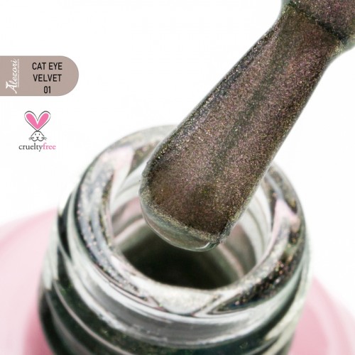 Alezori Ημιμόνιμο Βερνίκι Cat Eye Velvet 01, 15ml