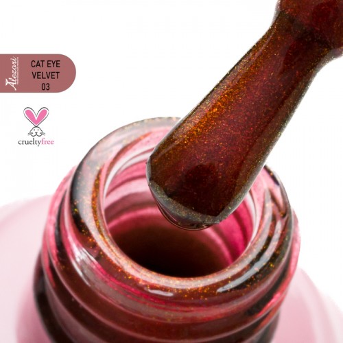 Alezori Ημιμόνιμο Βερνίκι Cat Eye Velvet 03, 15ml