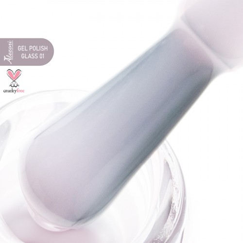 Alezori Ημιμόνιμο Βερνίκι Νυχιών Gel Polish Glass 01 ,15ml *