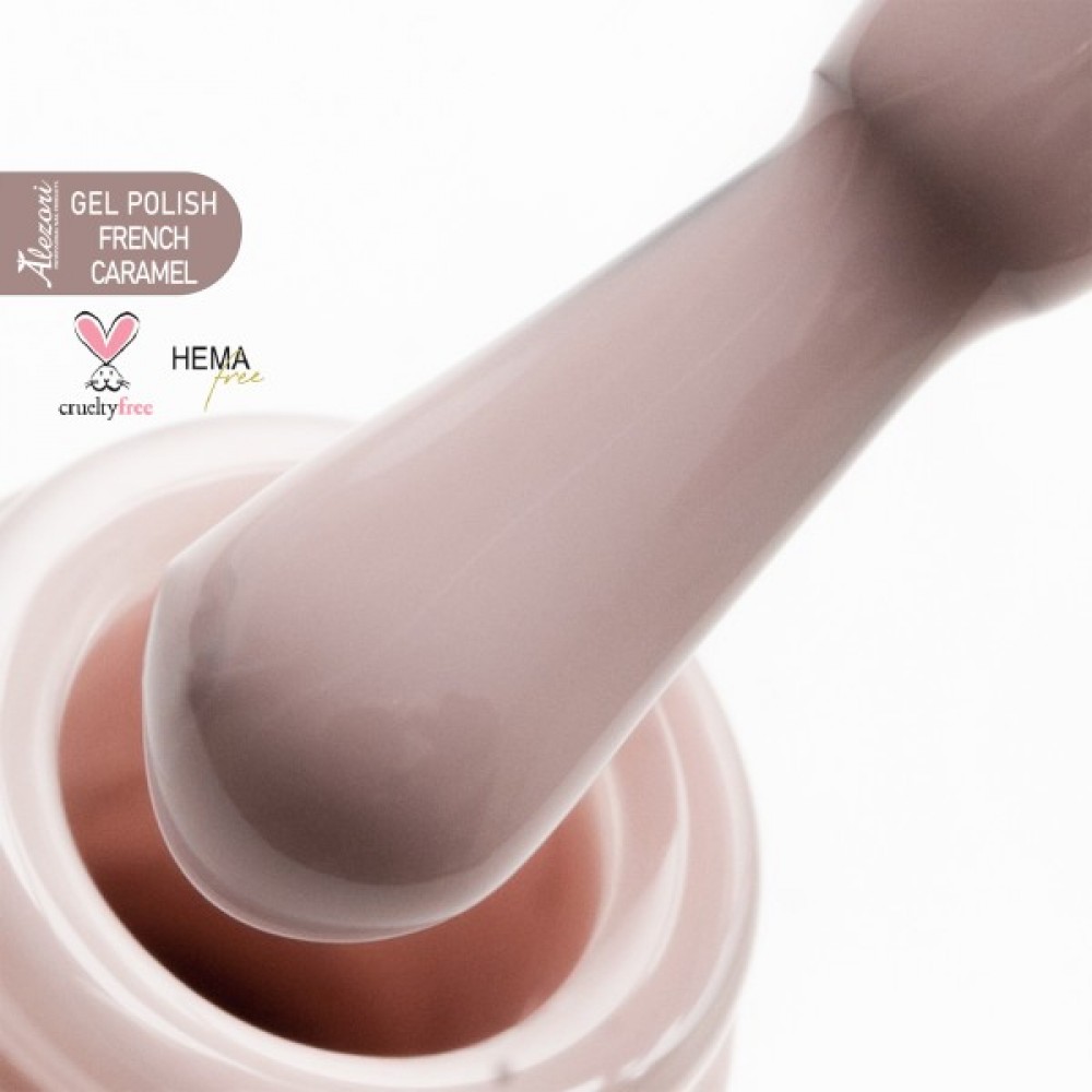 Alezori Ημιμόνιμο Βερνίκι Νυχιών Gel Polish French Caramel Hema Free