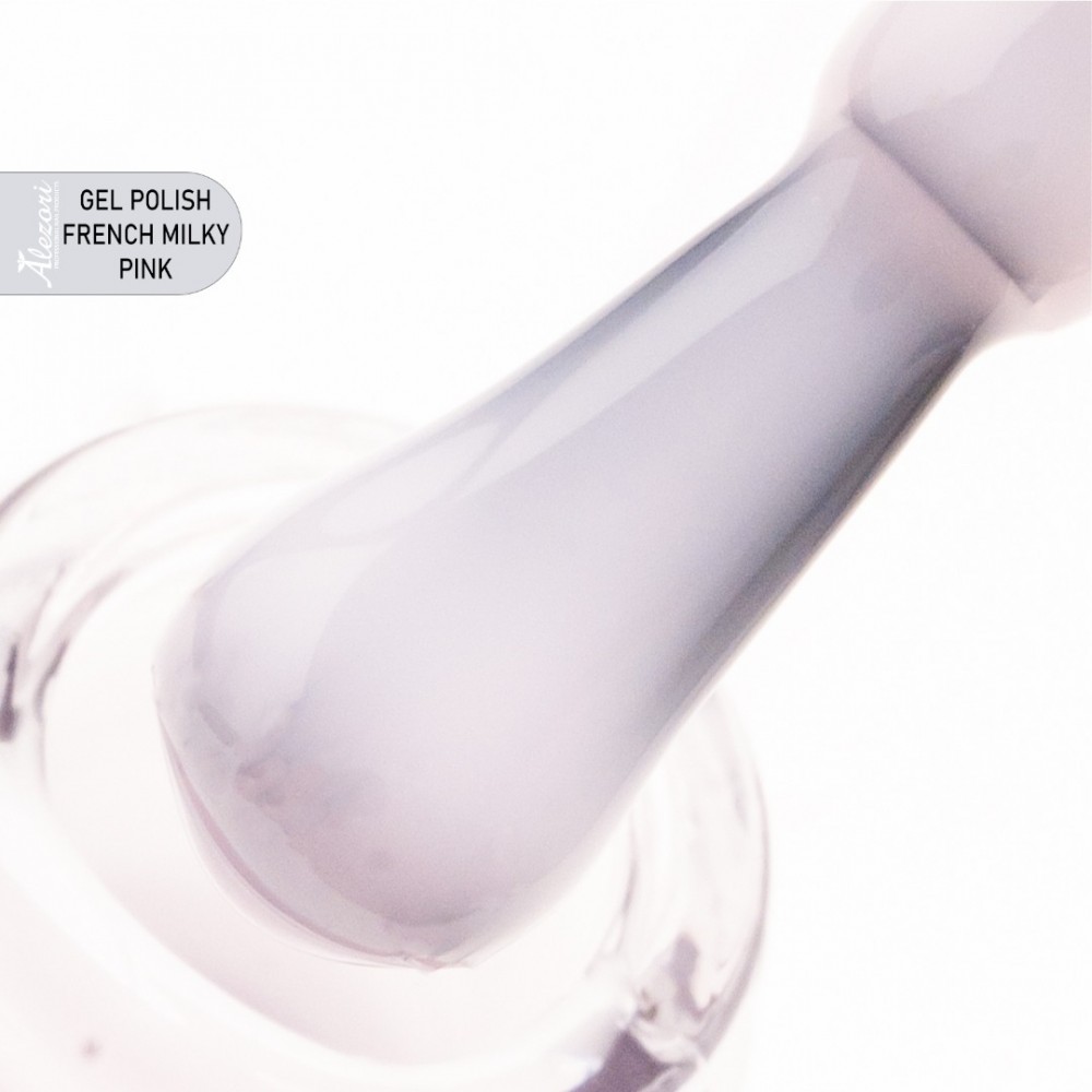 Alezori Ημιμόνιμο Βερνίκι Νυχιών Gel Polish French Milky Pink ,15ml