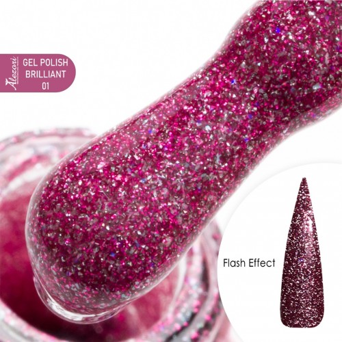 Alezori Ημιμόνιμο Βερνίκι Νυχιών Gel Polish Brilliant 01, 15ml