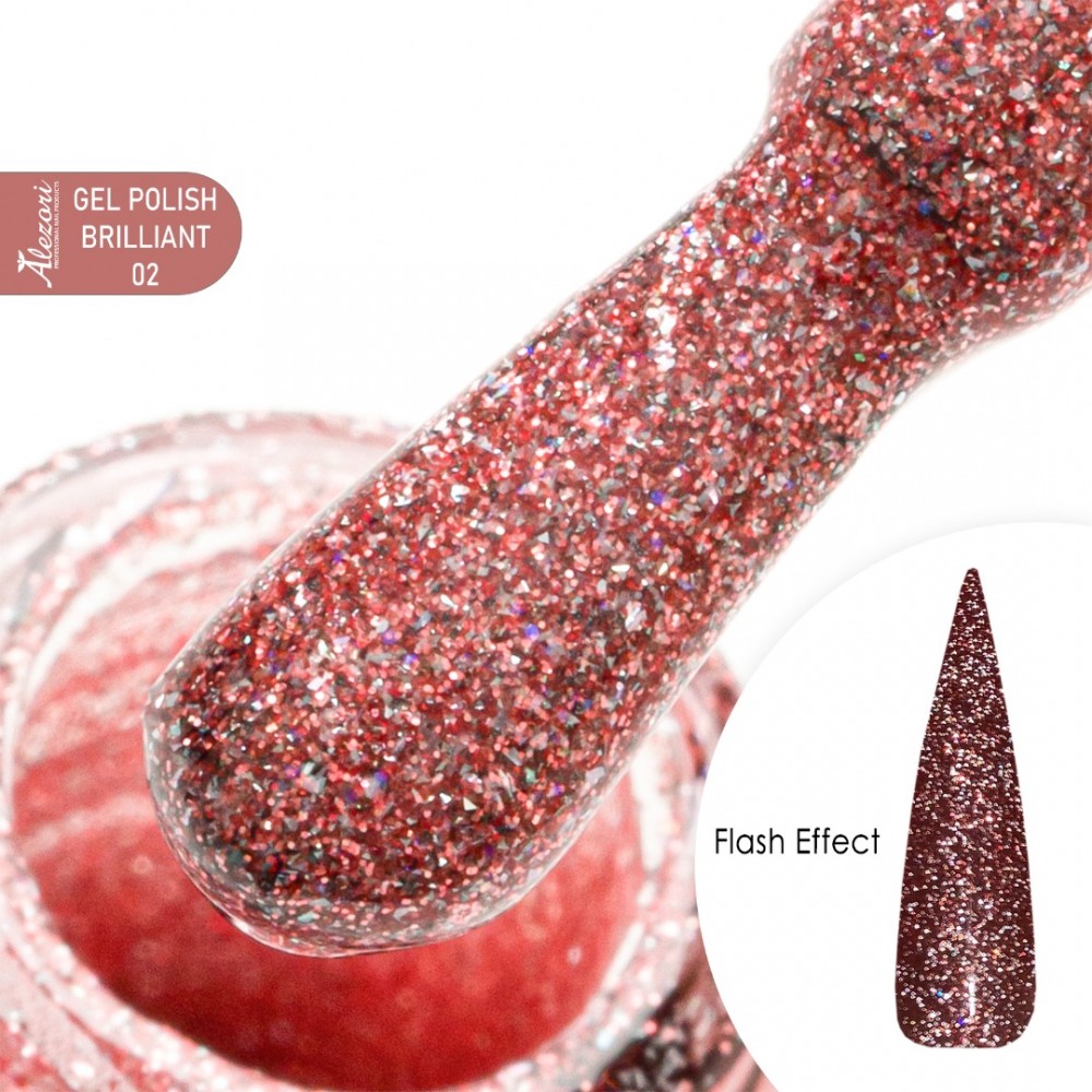Alezori Ημιμόνιμο Βερνίκι Νυχιών Gel Polish Brilliant 02, 15ml