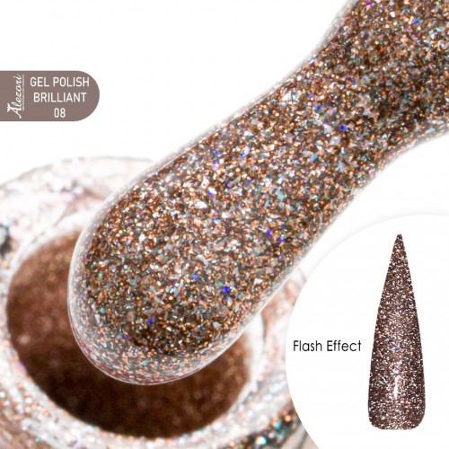 Alezori Ημιμόνιμο Βερνίκι Νυχιών Gel Polish Brilliant 08, 15ml