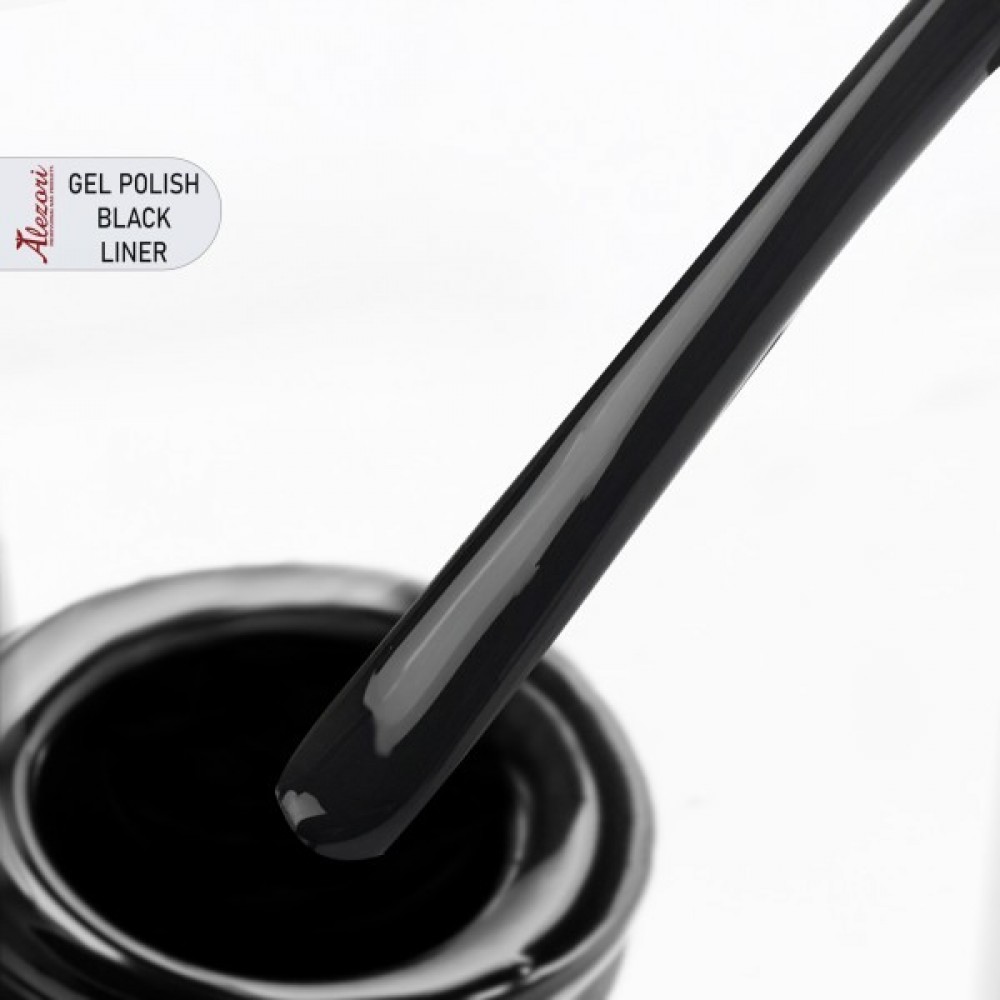 Alezori Gel Polish Black Liner ,15ml