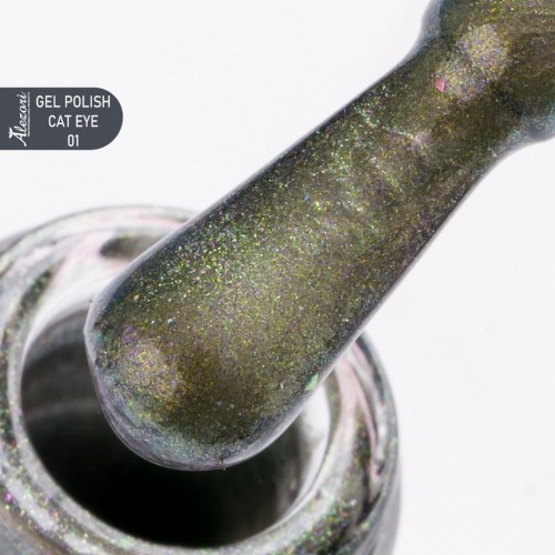 Alezori Ημιμόνιμο Βερνίκι Cat Eye 9D 01 (№1001) ,15ml
