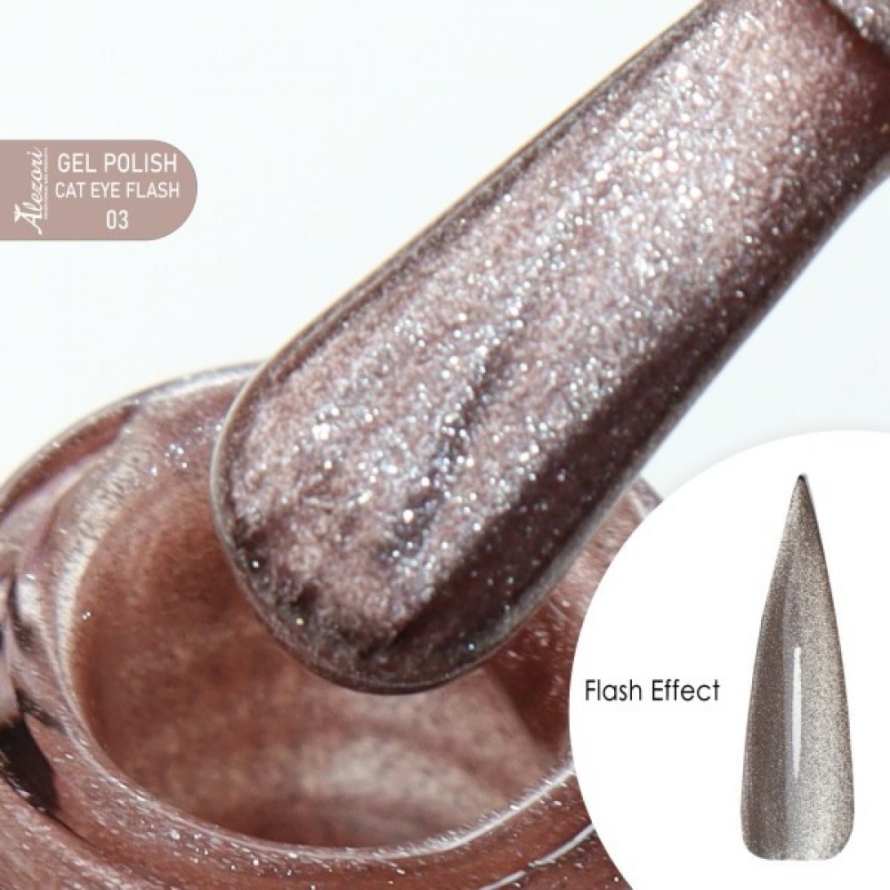 Alezori Ημιμόνιμο Βενρίκι Νυχιών Gel Polish Cat Eye Flash 03, 15ml