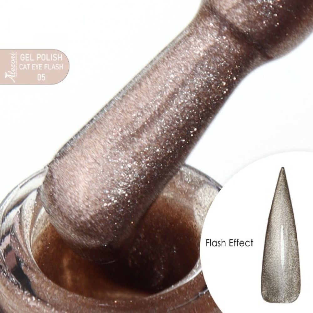 Alezori Ημιμόνιμο Βερνίκι Νυχιών Gel Polish Cat Eye Flash 05, 15ml