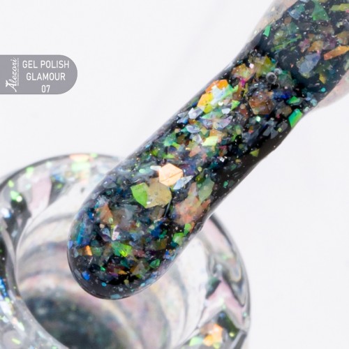 Alezori Ημιμόνιμο Βερνίκι Gel Polish Glamour 07 (№2008_Glitter),15ml