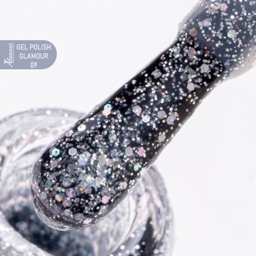 Alezori Ημιμόνιμο Βερνίκι Νυχιών Gel Polish Glamour 09 (№730_Glitter) ,15ml