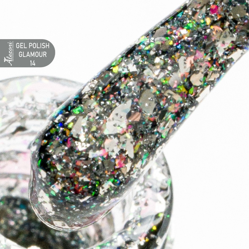 Alezori Ημιμόνιμο Βερνίκι Gel Polish Glamour 14 (№001) , 15ml