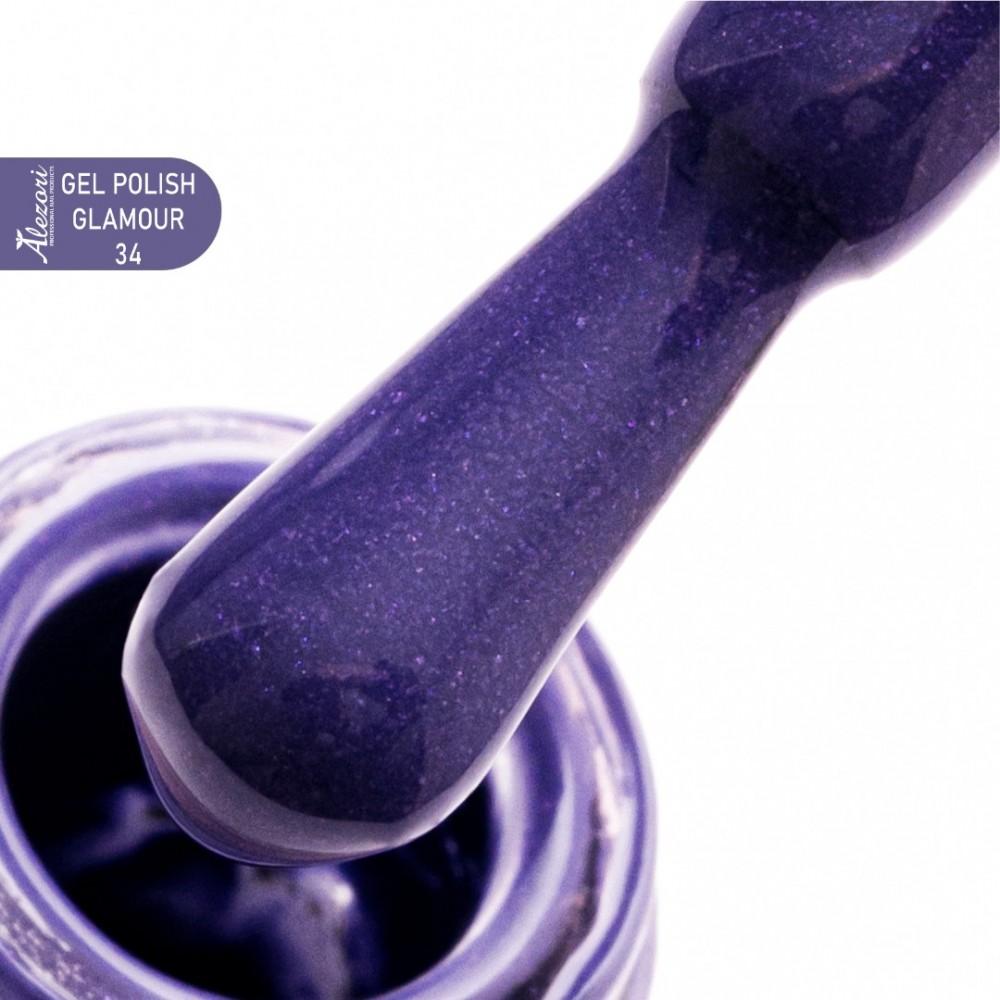 Alezori Ημιμόνιμο Βερνίκι Νυχιών Gel Polish Glamour 34 (№163_Shimmer) 15ml