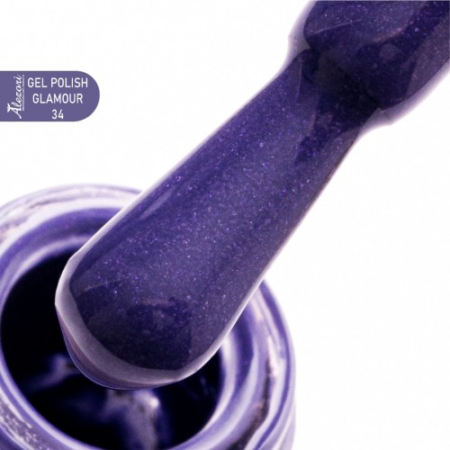 Alezori Ημιμόνιμο Βερνίκι Νυχιών Gel Polish Glamour 34 (№163_Shimmer) 15ml