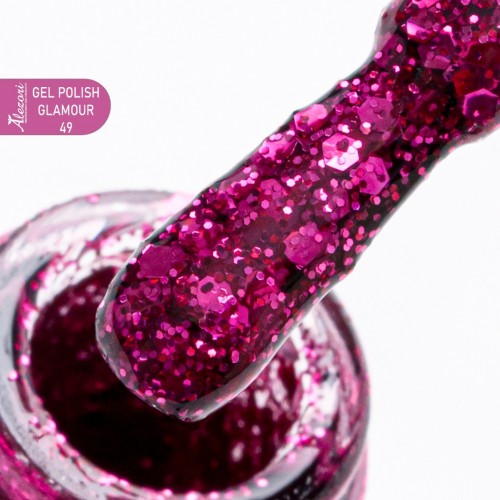 Alezori Ημιμόνιμο Βερνίκι Gel Polish Glamour 49 (№514_Glitter) ,15ml