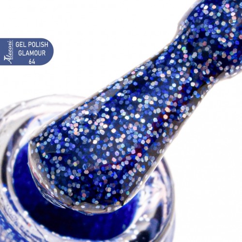 Alezori Ημιμόνιμο Βερνίκι Νυχιών Gel Polish Glamour 64 (№544_Glitter) ,15ml K