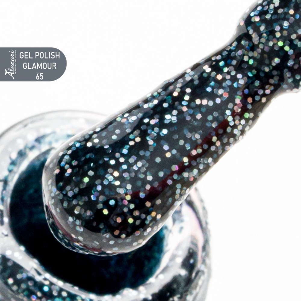 Alezori Ημιμόνιμο Βερνίκι Νυχιών Gel Polish Glamour 65 (№541_Glitter) ,15ml *
