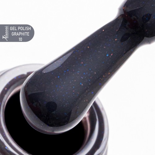 Alezori Ημιμόνιμο Βερνίκι Νυχιών Gel Polish Graphite 10 (№693_Shimmer) Γκρι Σκούρο ,15ml