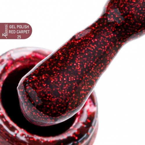 Alezori Ημιμόνιμο Βερνίκι Νυχιών Gel Polish Red Carpet 25 ( №986 Glitter) ,15ml