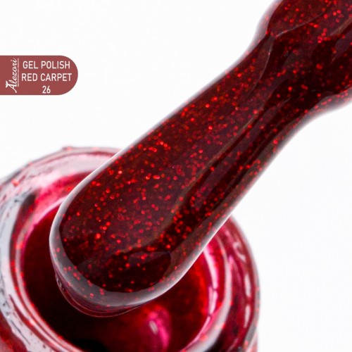Alezori Ημιμόνιμο Βερνίκι Gel Polish Red Carpet 26 ( №3999 Glitter) ,15ml