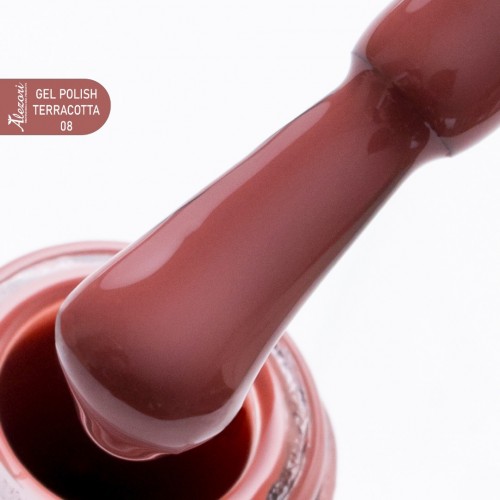 Alezori Ημιμόνιμο Βερνίκι Νυχιών Gel Polish Terracotta 08 (№1327) ,15ml
